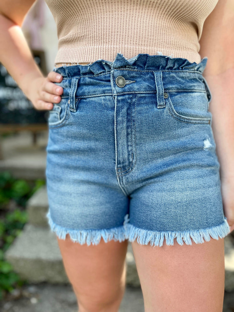 All About the Details Denim Shorts