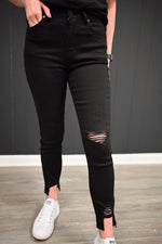 Azariah High Rise Skinny Jean-Black