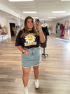 June Distressed Denim Skirt