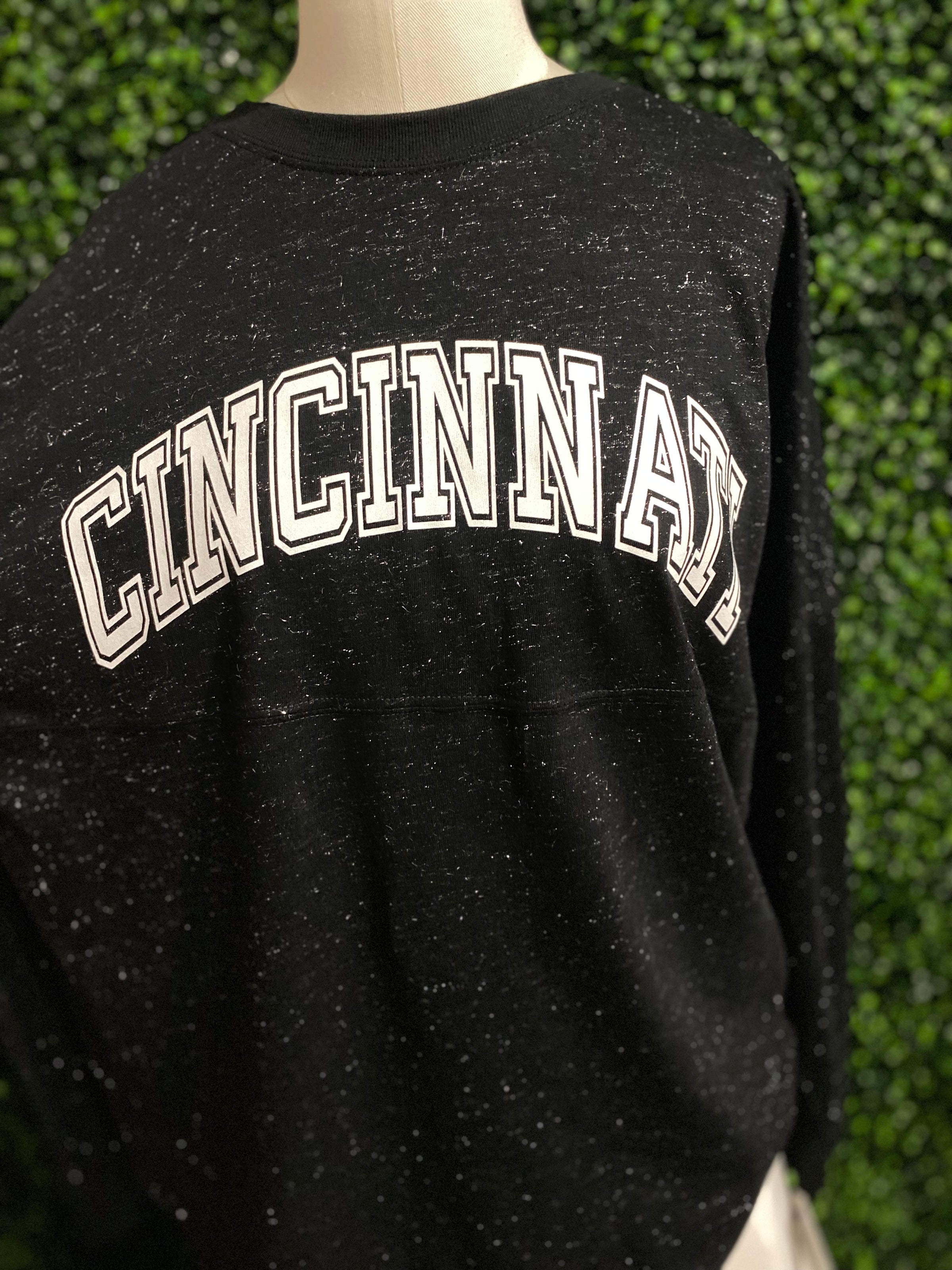 Cincinnati Game Day Glitter Long Sleeve