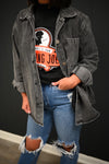 Lillee Denim Jackets-Charcoal