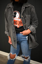 Lillee Denim Jackets-Charcoal
