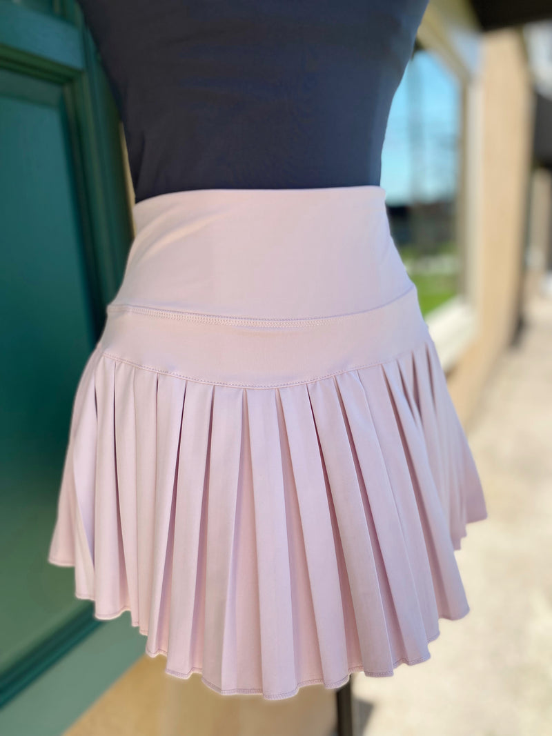 Sporty Gal Active Tennis Skirt-Pale Purple/Pink
