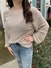 Maia Twist Open Back Sweater
