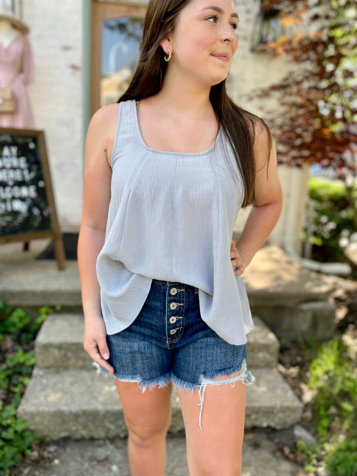 Aislinn Button Fly Shorts