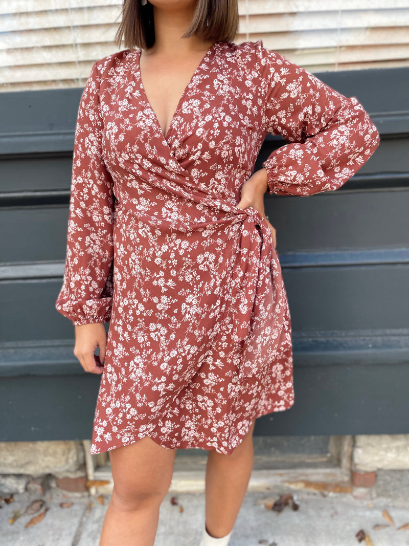 Whitley Floral Wrap Dress