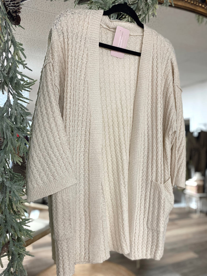 New You Waffle Cardigan