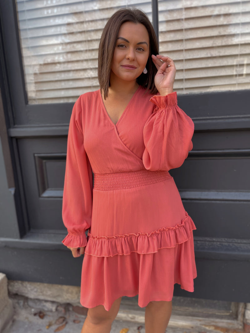 Liz Bubble Sleeve Dress