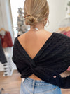Jada Twist Back Top-Black