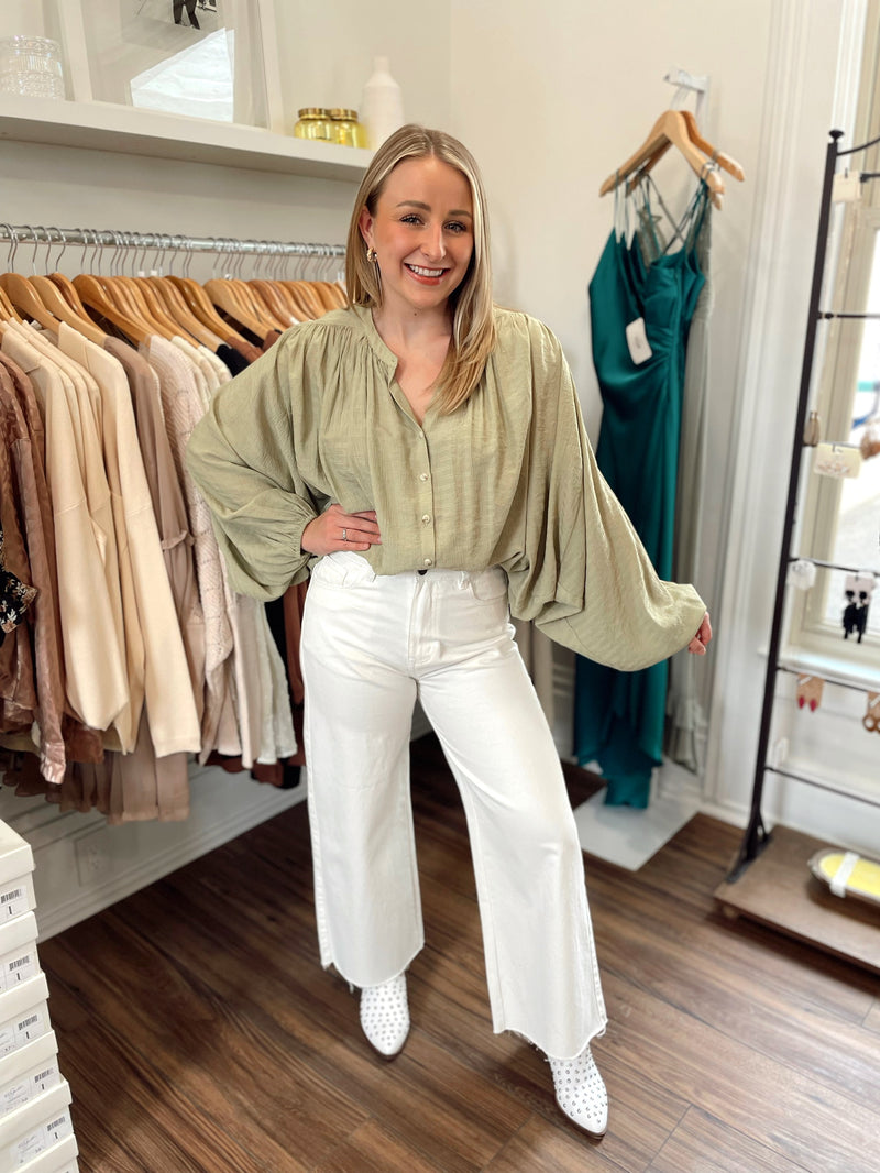 Austen Textured Button Down Blouse