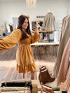 Charming Beauty Cut Out Woven Dress