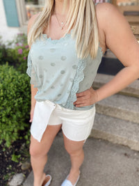 Amelia White Denim Skort