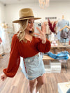 June Distressed Denim Skirt