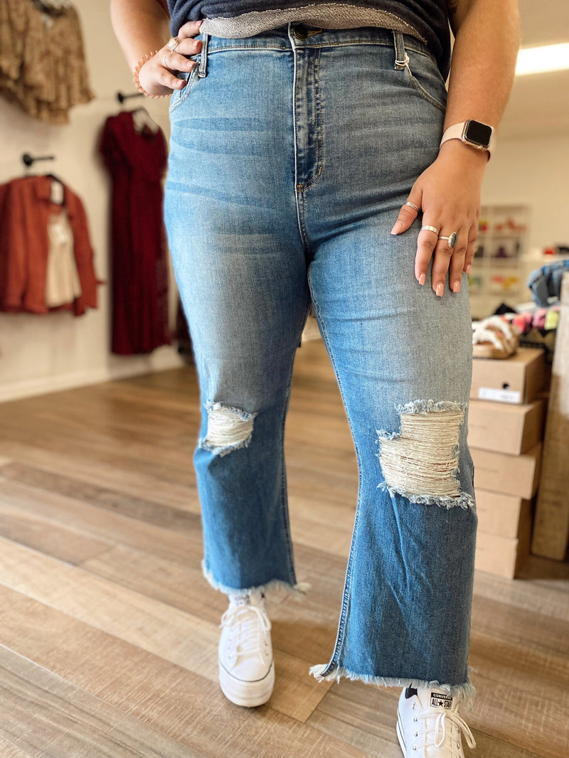 Jackie High Rise Straight Leg Jean