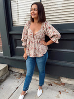 Halle Floral Print Top