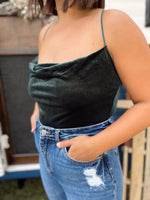 Bevie Velvet Bodysuit