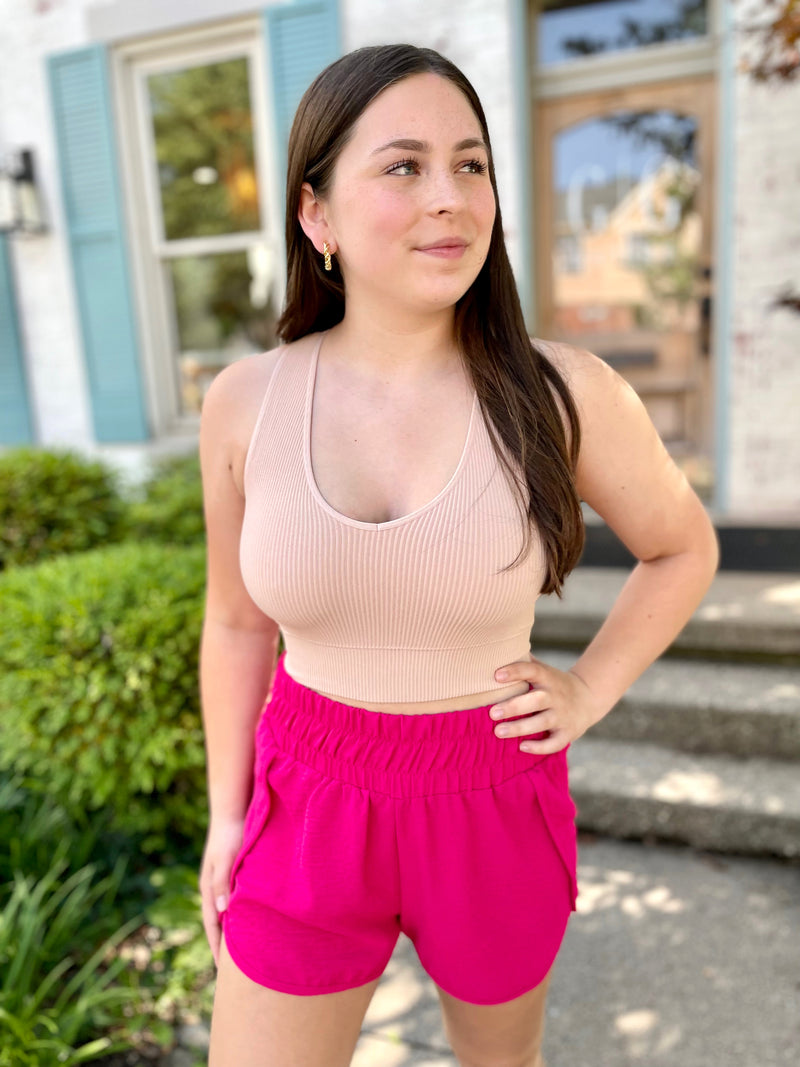 Lizzy Shorts- Hot Pink