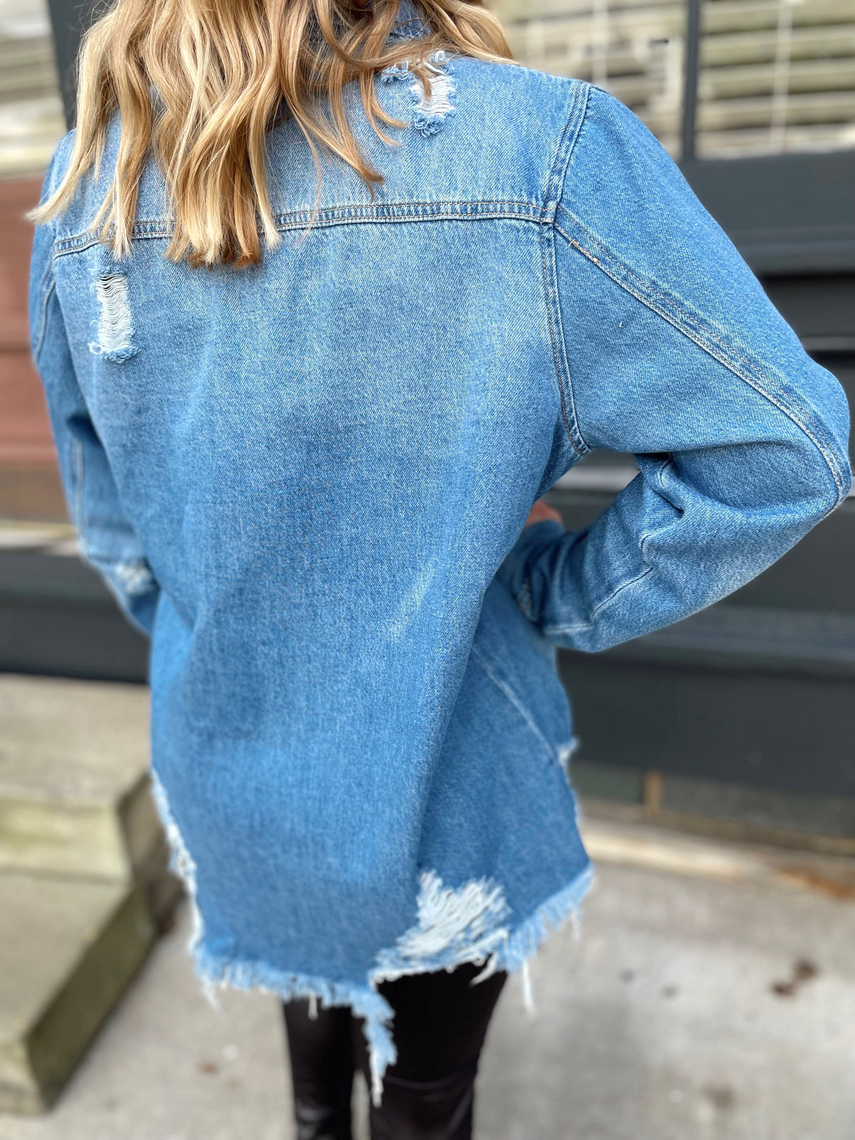 Rylah Distressed Denim Shirt