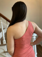 Just Yearning One Shoulder Dress