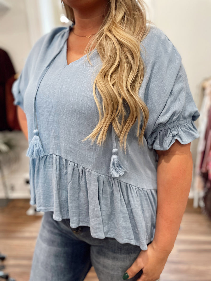 Clara Linen Top
