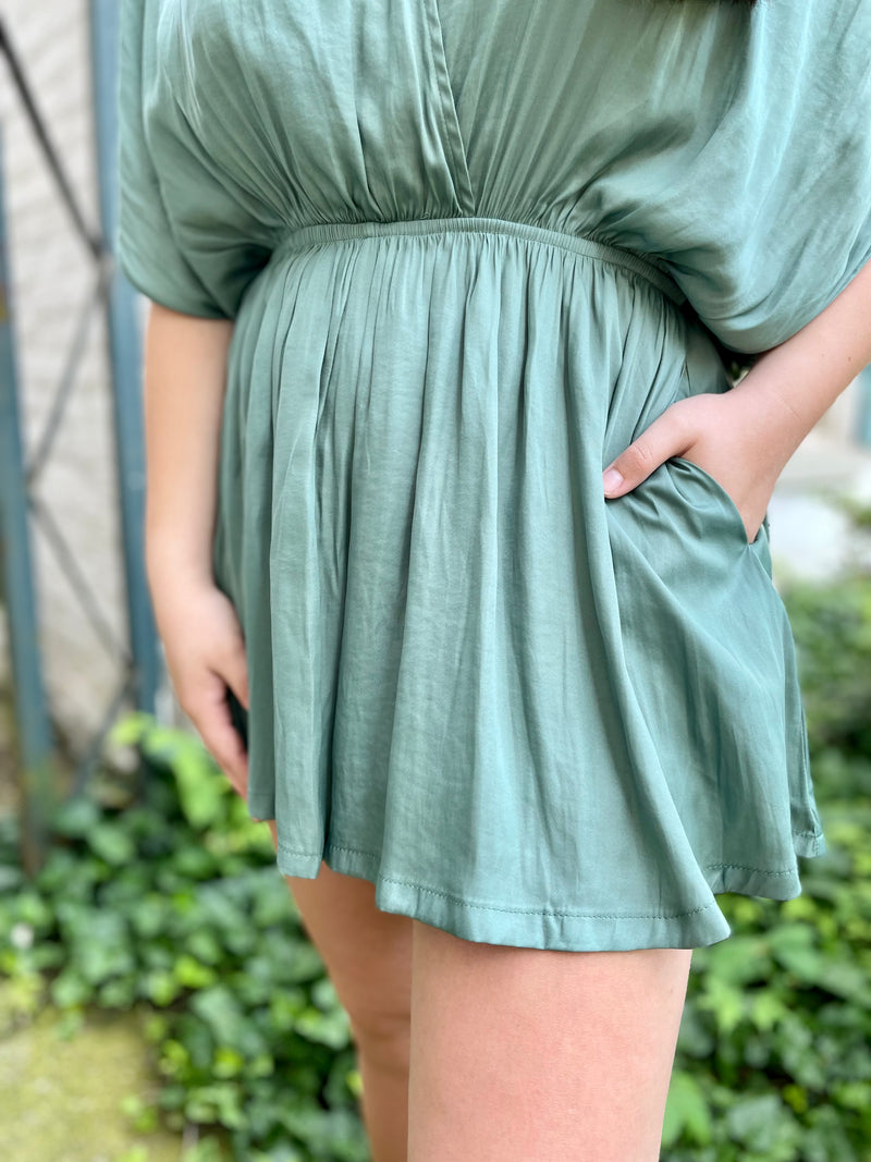 Macie Satin Romper