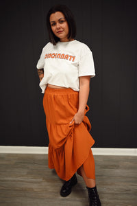 Frankie Tiered Maxi Skirt-Amber