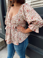 Halle Floral Print Top