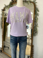 MAMA Leopard Applique Tee