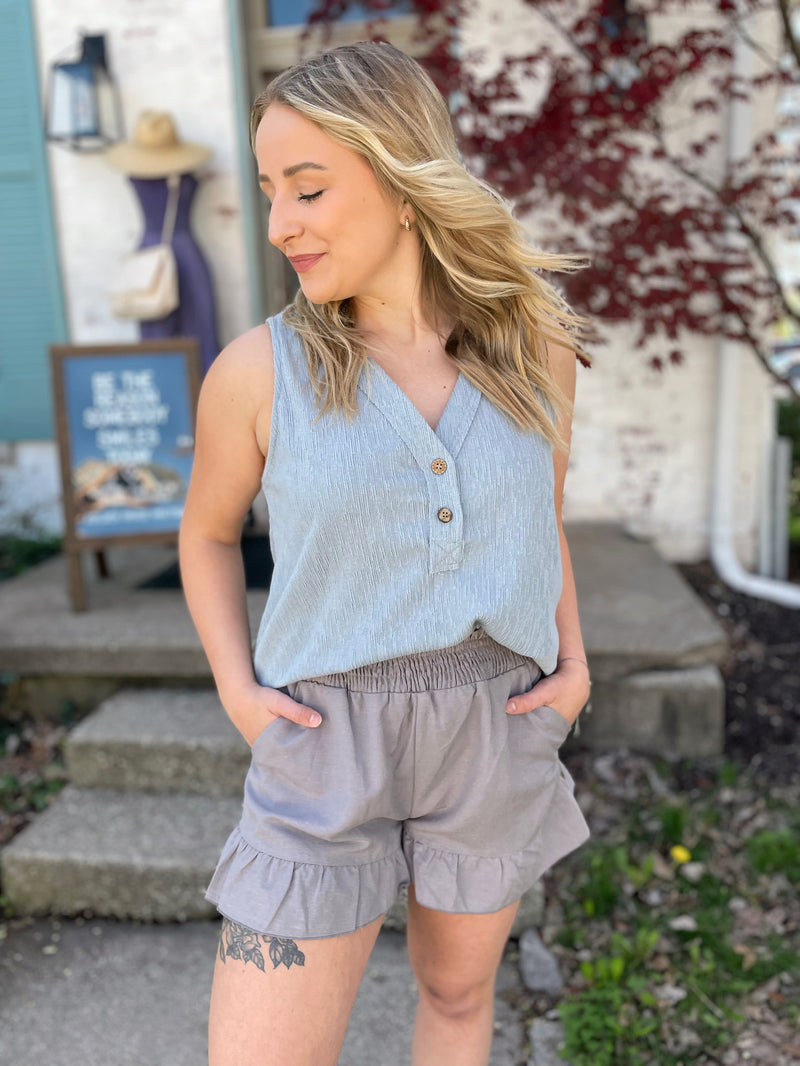 Relaxed Day Smocked Shorts