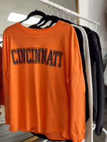 Cincinnati Game Day Long Sleeve- Orange