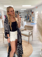Misha Flowy Kimono-Black
