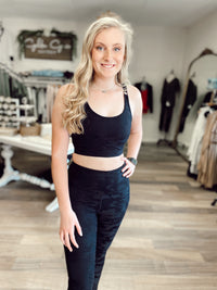 Black Camo Sports Bra