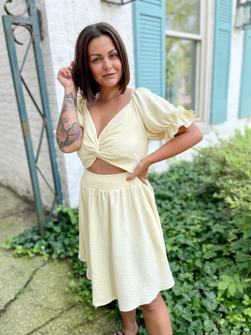 Oh Honey Puff Sleeve Dress