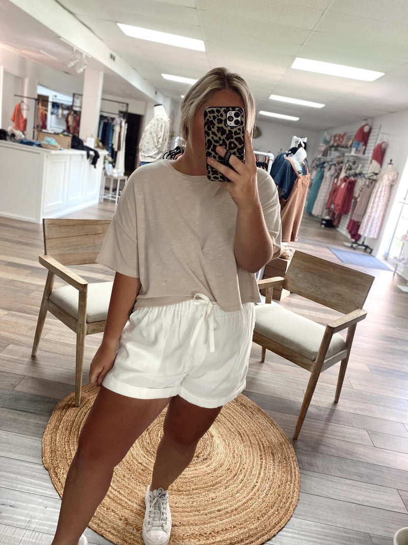 Kalina Flowy Top-Natural