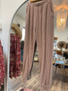 Maya Ribbed Lounge Pants- Mauve