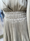 Nicole Long Sleeve Satin Dress
