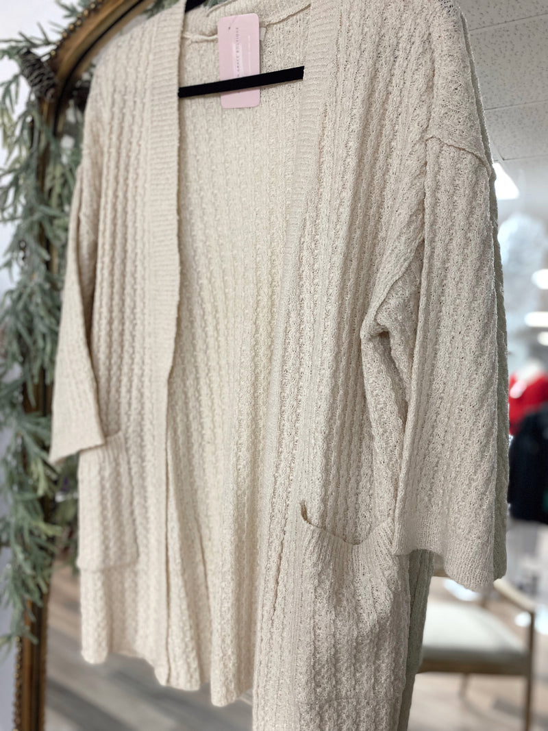 New You Waffle Cardigan