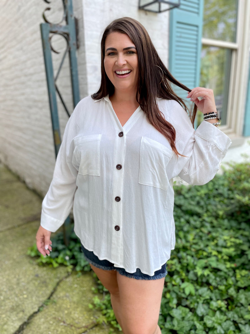 Need, Must, Want Button Up Top