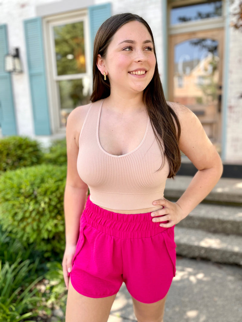 Lizzy Shorts- Hot Pink