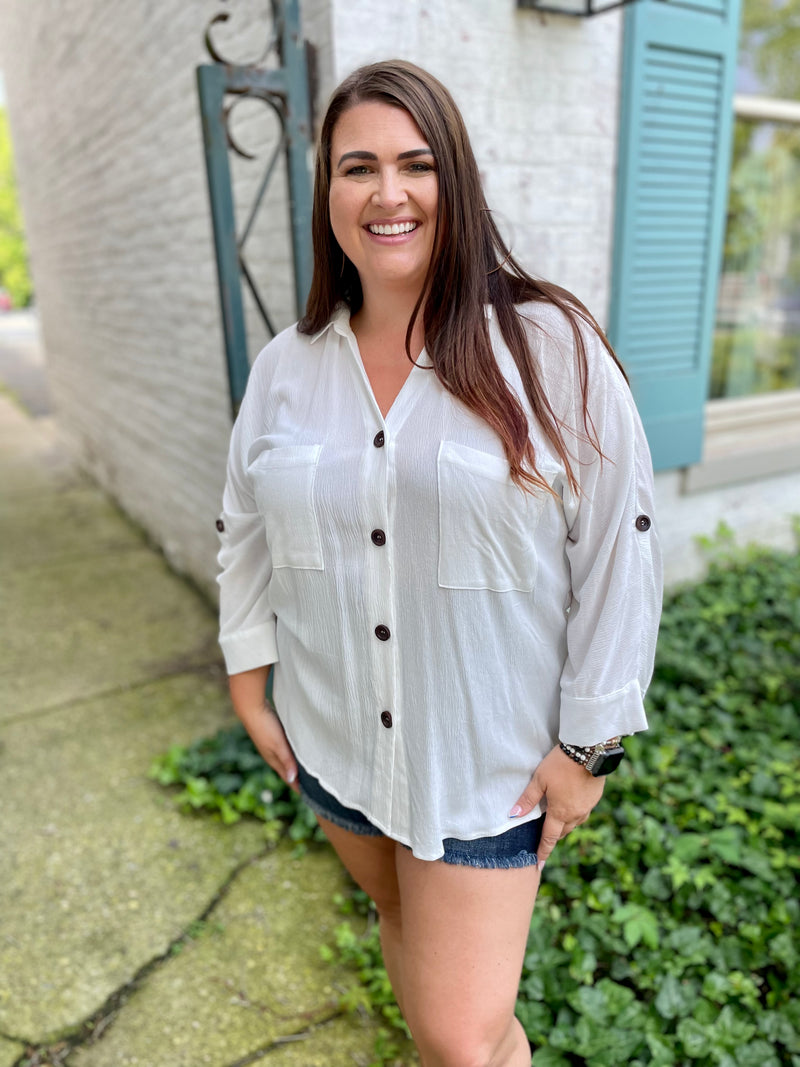 Need, Must, Want Button Up Top