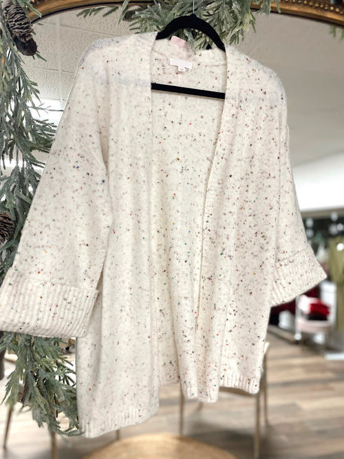 Get Cozy Speckled Cardigan