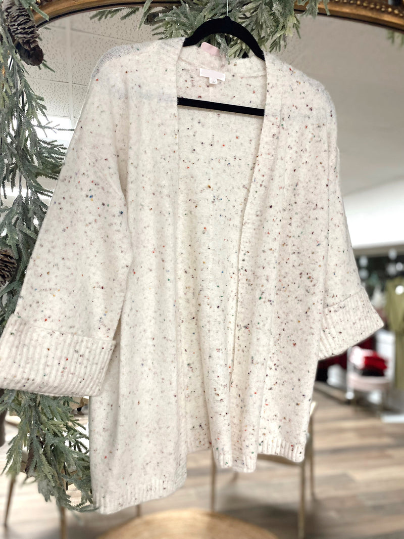 Get Cozy Speckled Cardigan