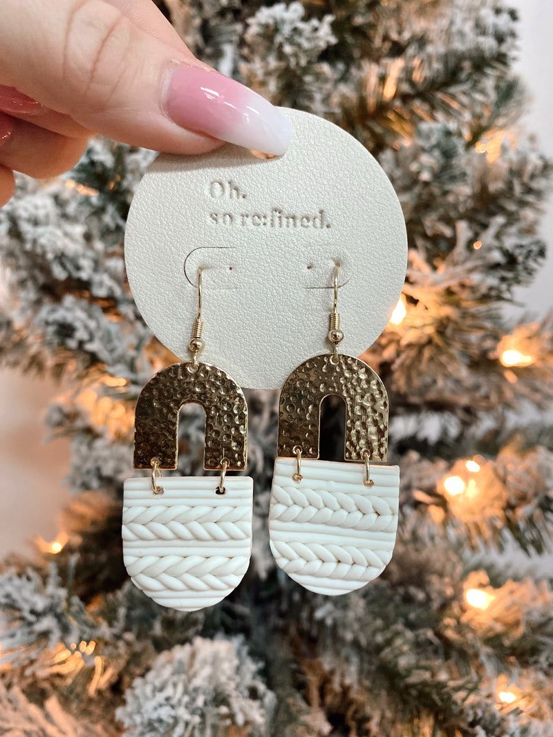 Patterned Clay Earrings