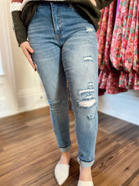Adelyn Distressed Relaxed Skinny Jean