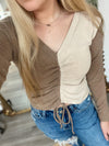 Pick A Side Top- Taupe