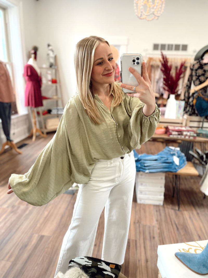 Austen Textured Button Down Blouse