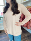Soft and Casual V-Neck Top