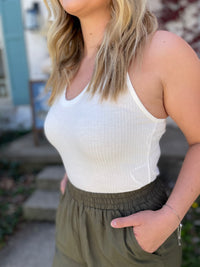 Pure Bliss Ribbed Bodysuit-Ivory