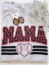ZZZ MAMA Baseball Heart Tee