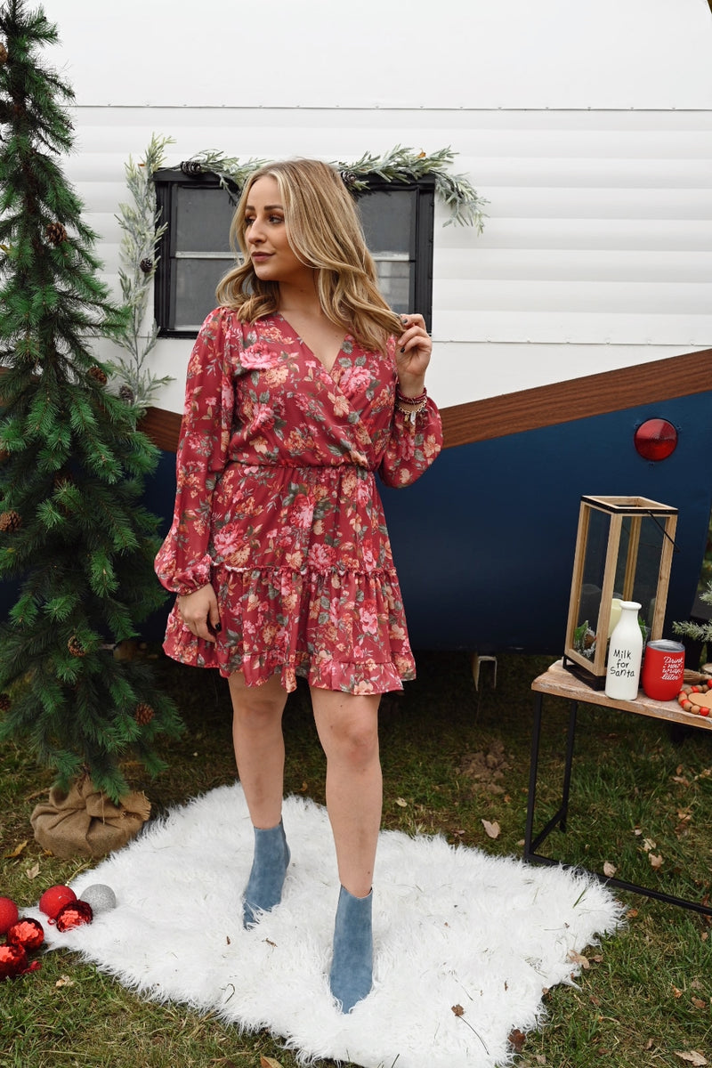 Callie Floral Mini Dress